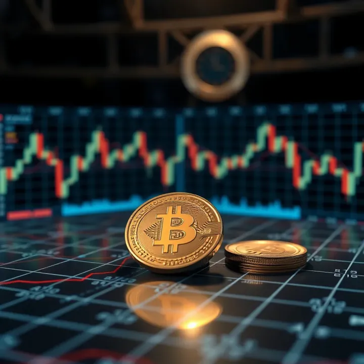 Illustration of technical analysis indicators and fundamental factors influencing Compound token value