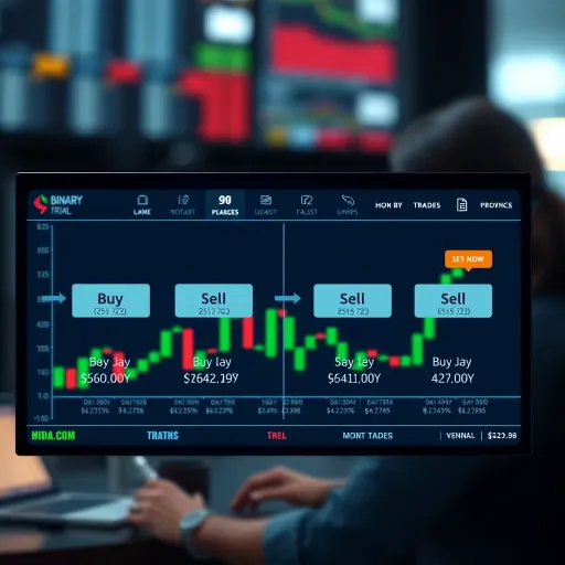 How Binary Trading Platforms Operate in India Diagram illustrating how binary trading platforms function with buy and sell options