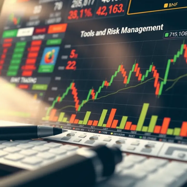 Chart illustrating tools and risk management techniques used by BNF traders in stock trading