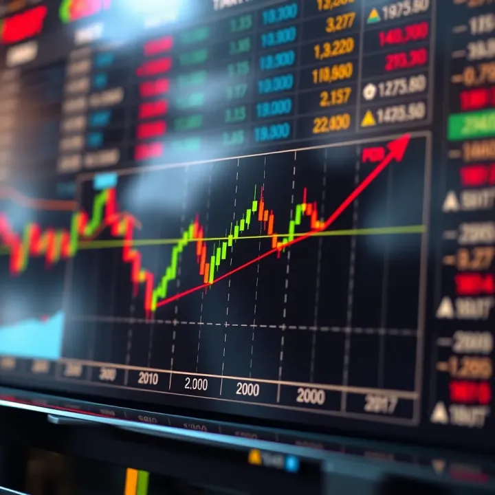 Graph showing breakout and consolidation phases highlighting trend reversal in trading