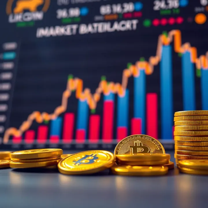 Graph representing Doge crypto market trends and investment growth in India