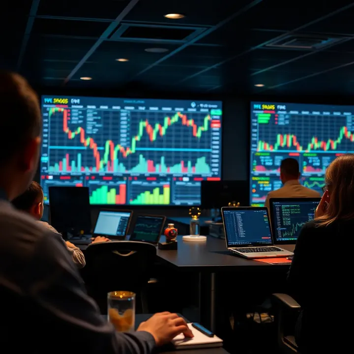 Forex Trading Contests: Competition Dynamics and Rewards Traders competing in a digital forex contest with charts and prize icons