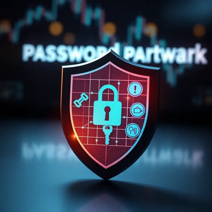 Graphic showing a shield with a key and various security icons representing authentication methods