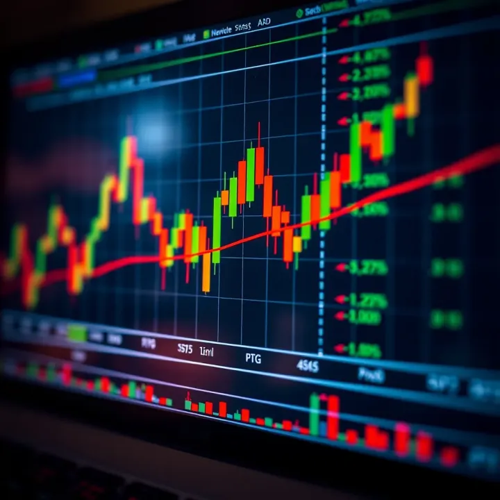 Chart illustrating the formation of a reverse flag pattern showing a sharp price movement followed by a consolidation phase